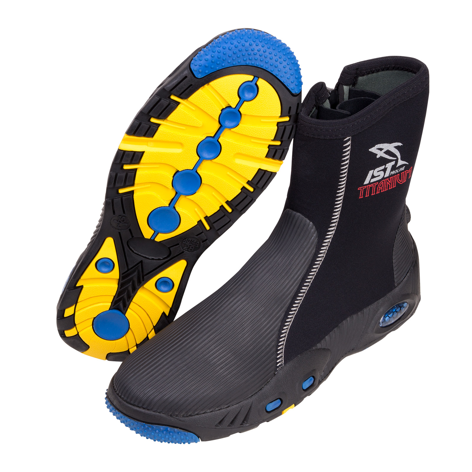 IST Diving System RECREATIONAL BOOTS & SOCKS 5mm Sneaker Sole Boot