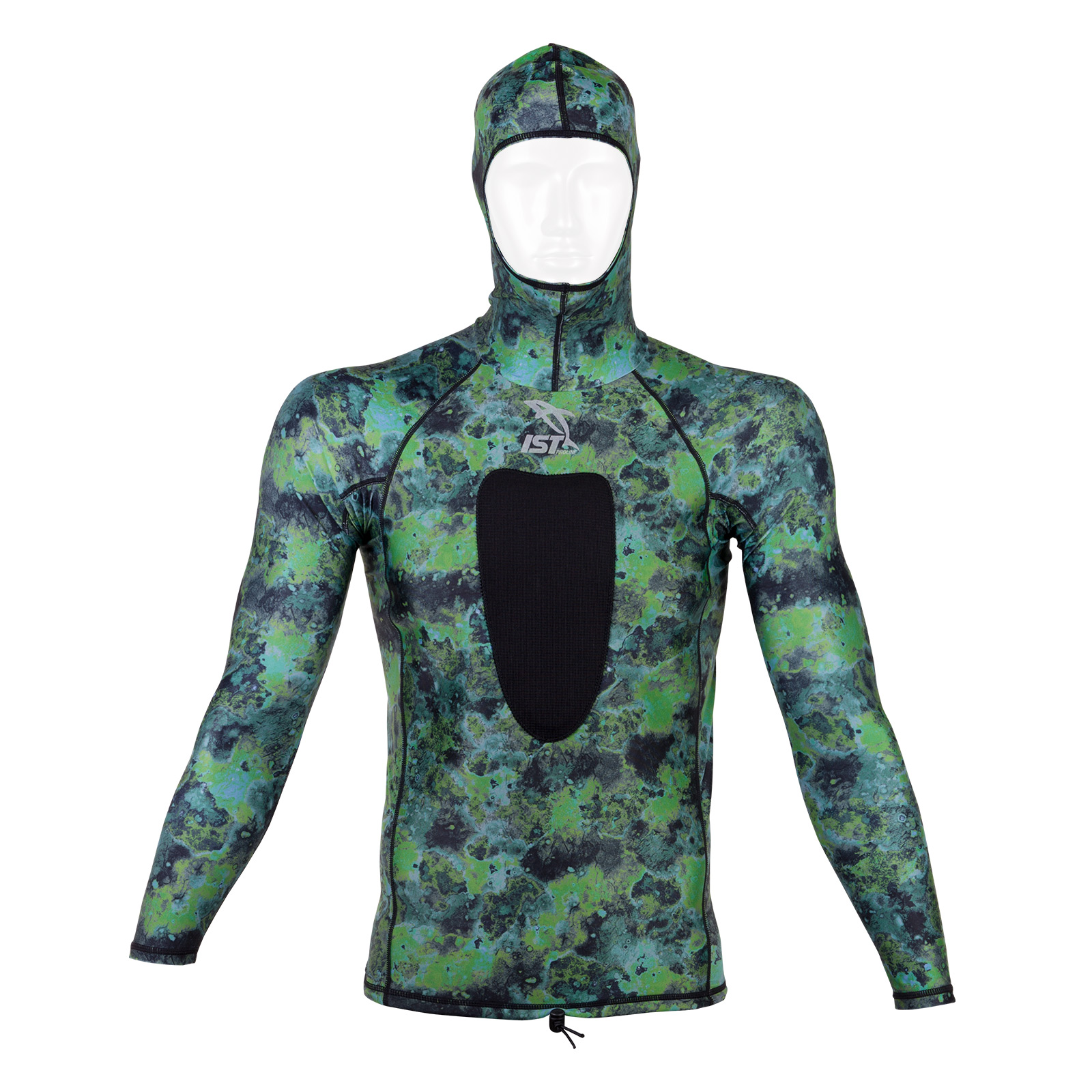 Camouflage Spearfishing Hooded Rash Guard